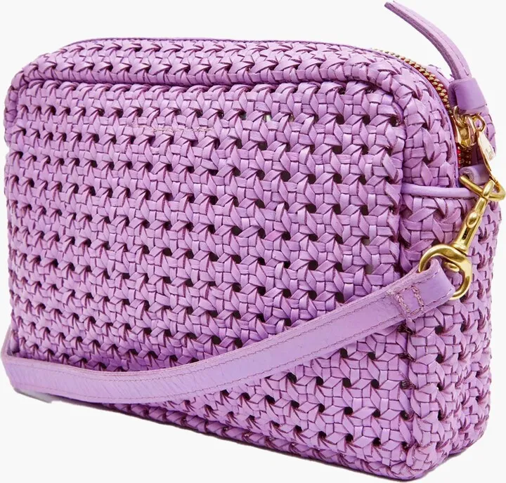 Lilac Rattan Midi Sac