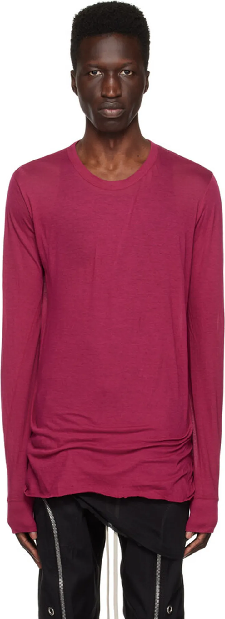 Rick Owens Pink Basic Long Sleeve T-Shirt