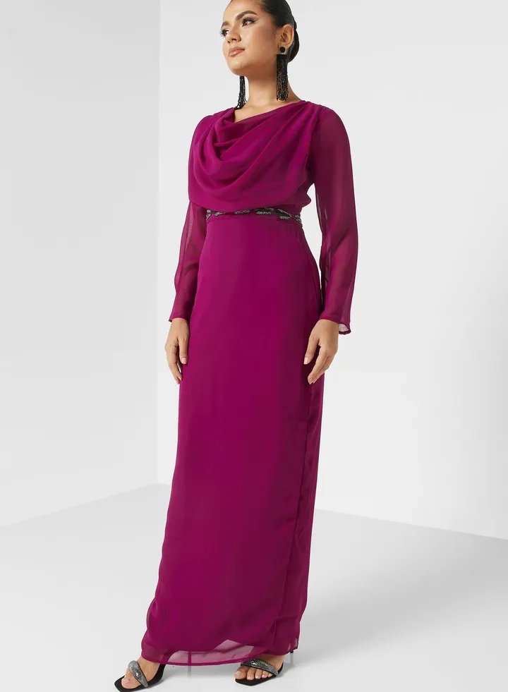 Embellished Waist Dress