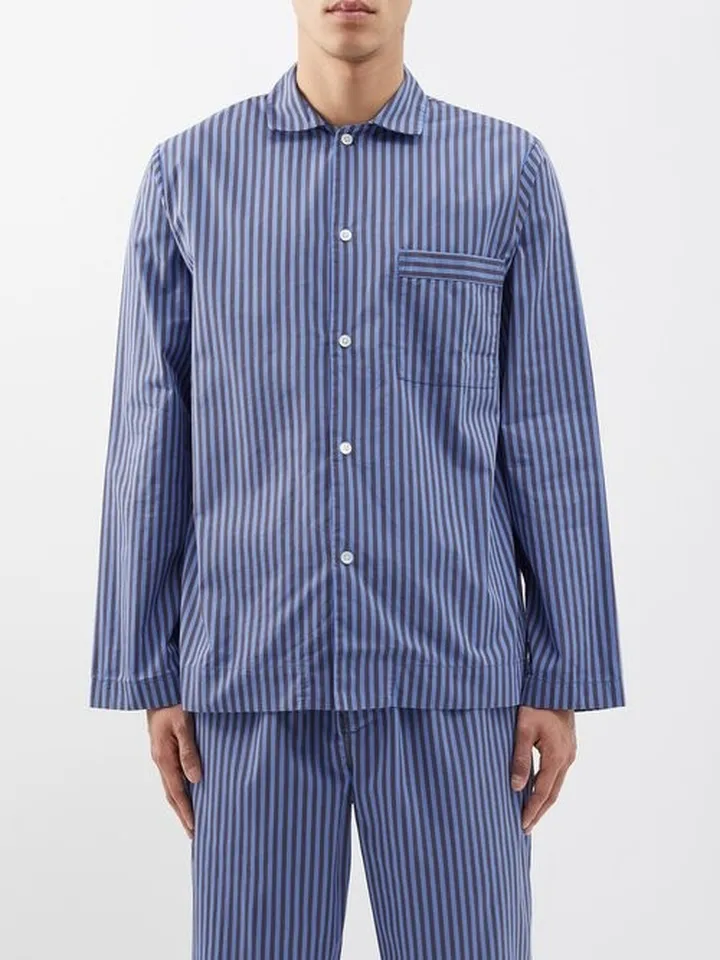 Striped Organic-cotton Pyjama Shirt