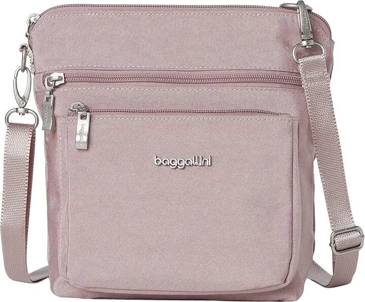 Baggallini Modern Pocket Crossbody (Blush Shimmer) Cross Body Handbags