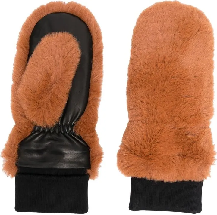 Faux-Fur Mittens