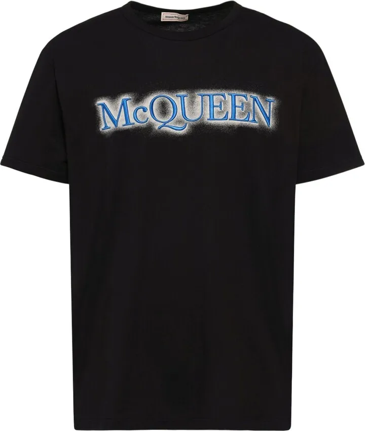 Spray logo cotton t-shirt