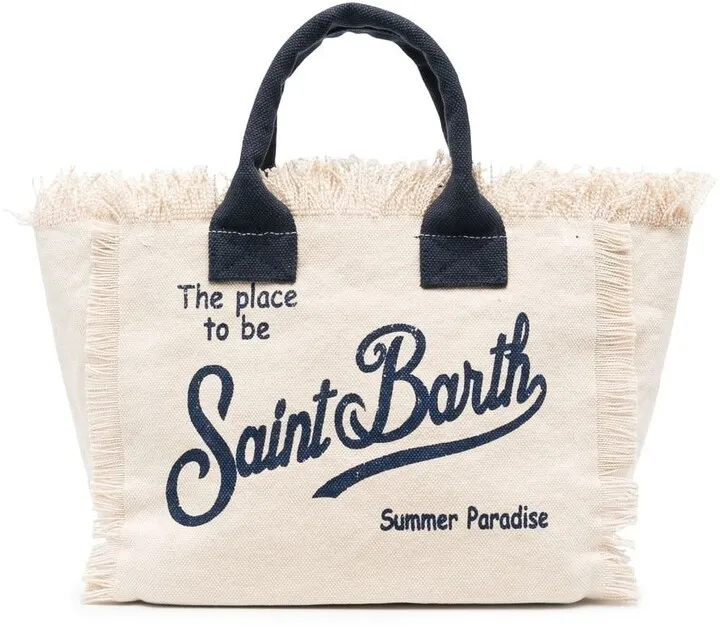 Logo-Print Beach Bag