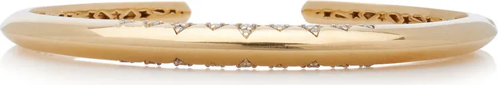 Women's 18k Yellow Gold Crown Cuff Bracelet