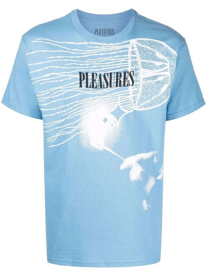 glow logo-print T-shirt