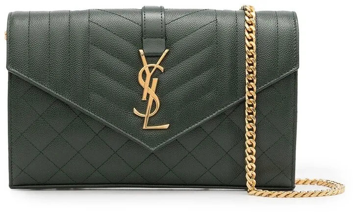 Envelope logo shoulder bag