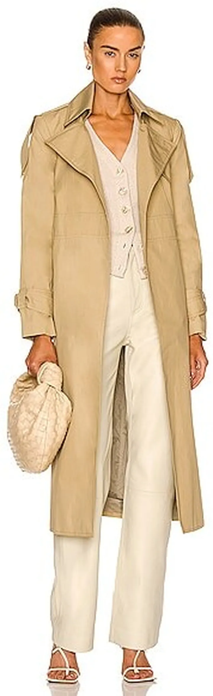 Smythe Belted Trench in Beige