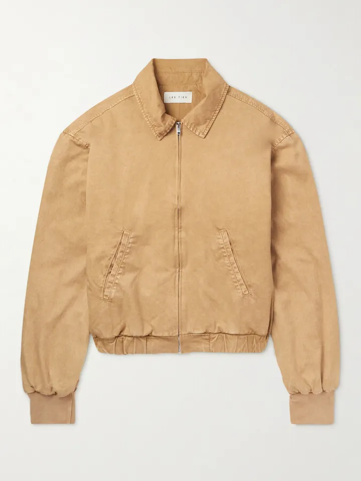 Cotton-Twill Bomber Jacket