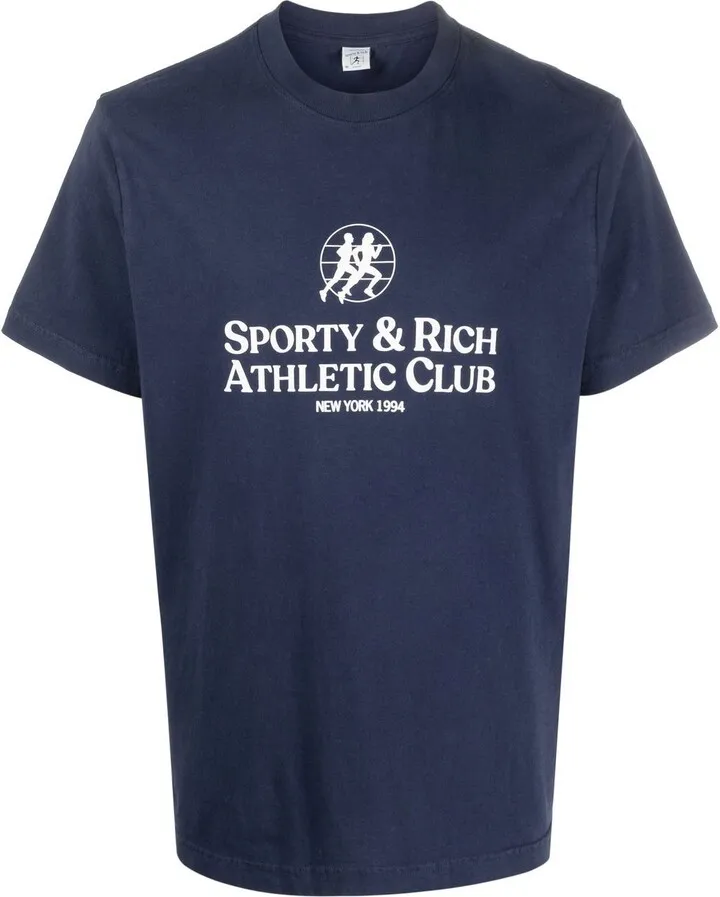 Athletic Club-print cotton T-shirt
