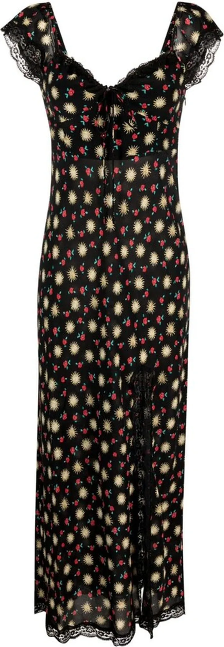 Floral-Print Midi Dress