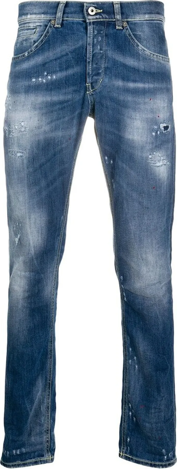 Distressed Slim-Fit Jeans
