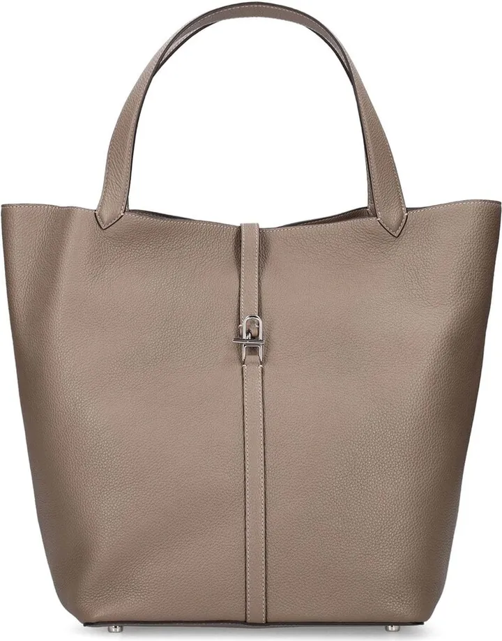 Leather tote bag