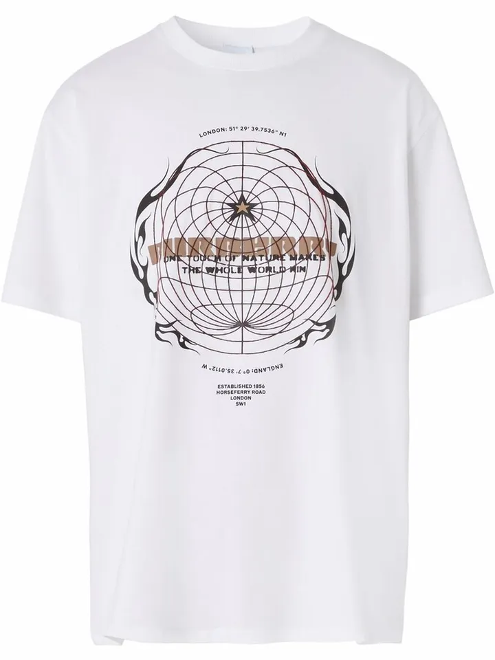 Globe-graphic T-shirt