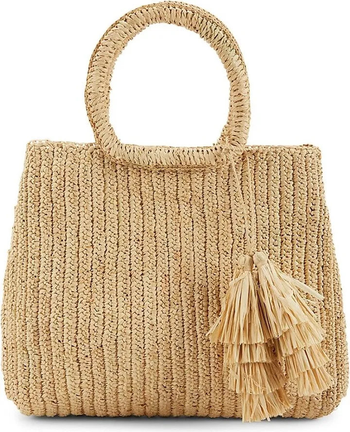Lauren Raffia Tote