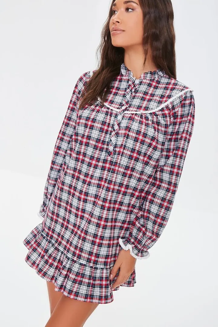 Plaid Flannel Nightgown