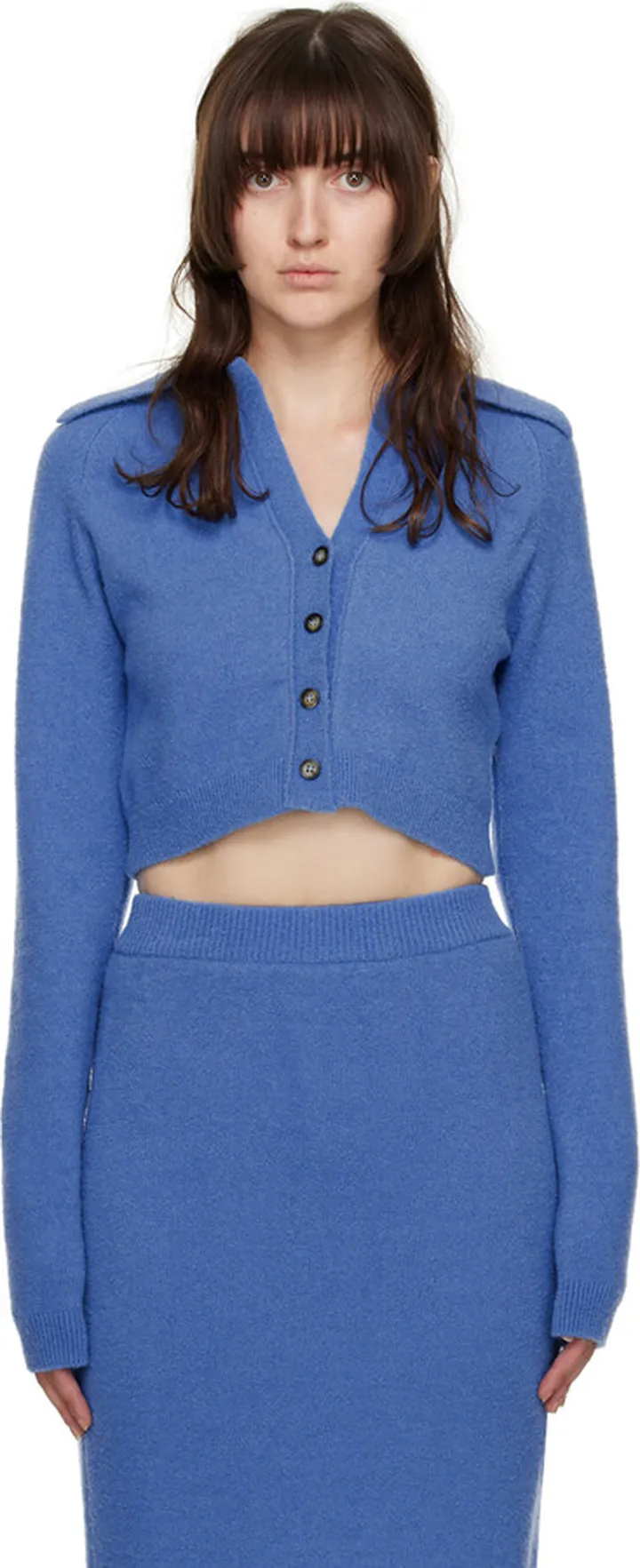 Nanushka Blue Josi Cardigan