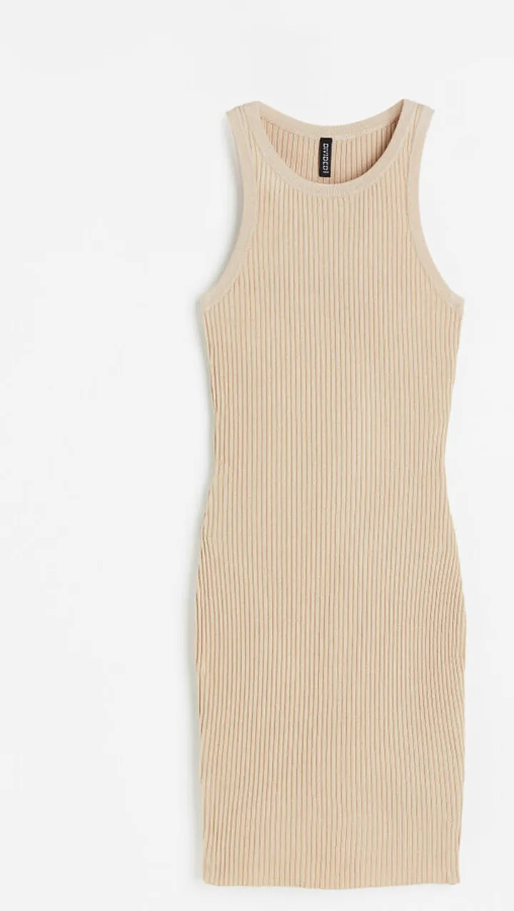 Rib-knit Bodycon Dress