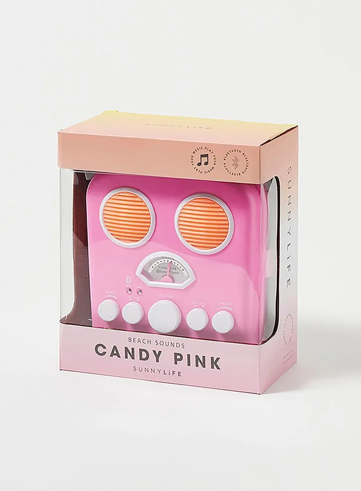 Candy Pink Beach Sounds Speaker