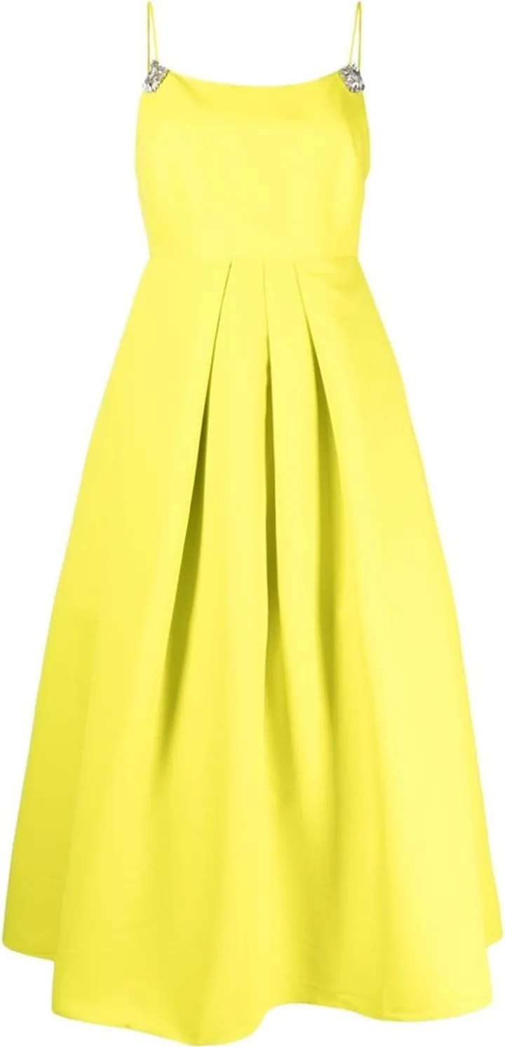 Auda flared midi dress
