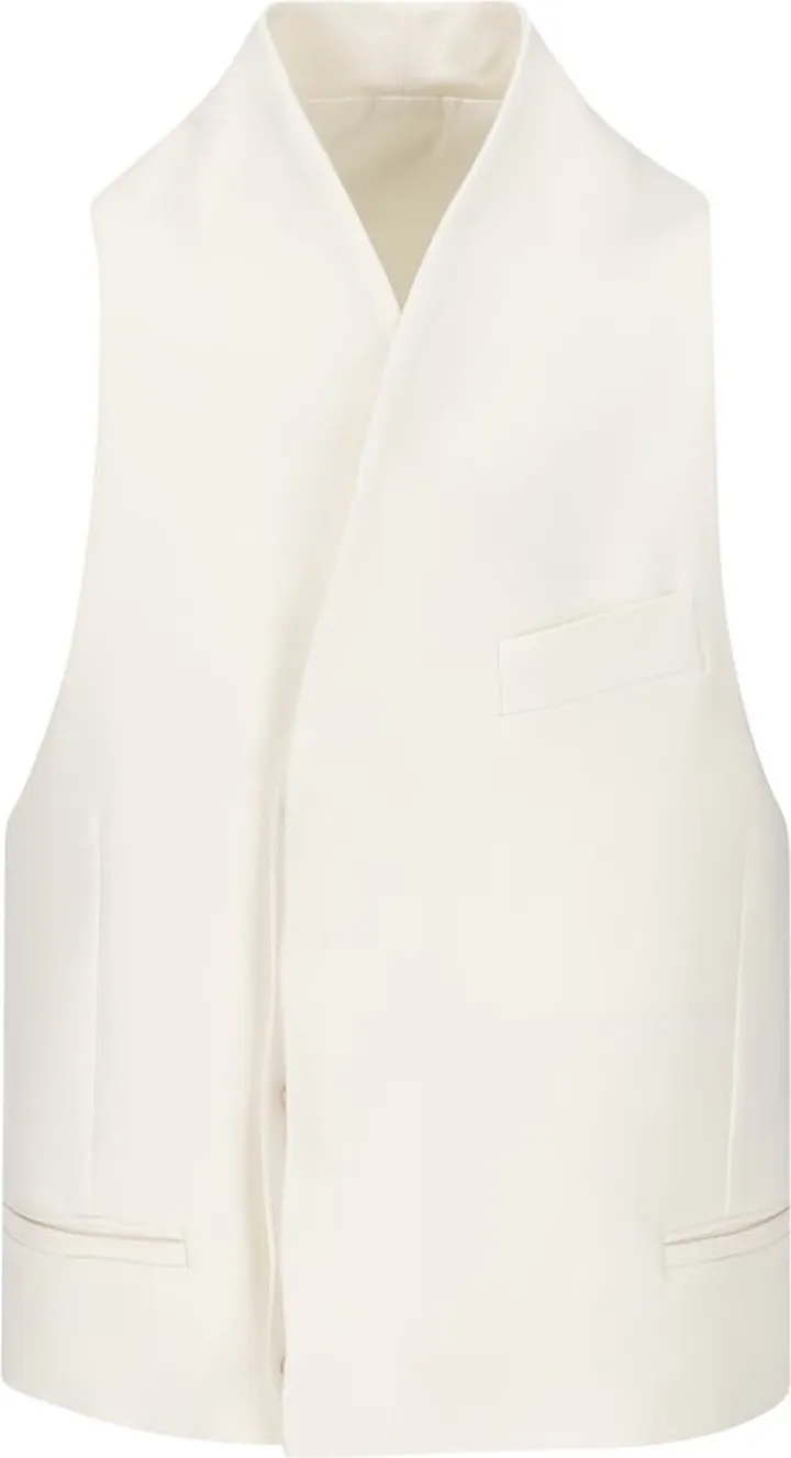 Salvatore Ferragamo Double-Breasted Sleeveless Waistcoat