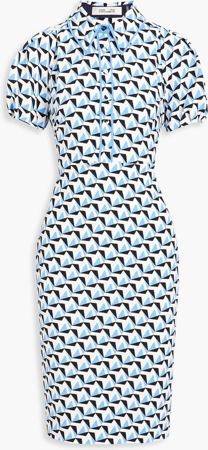 New Elly printed cady dress