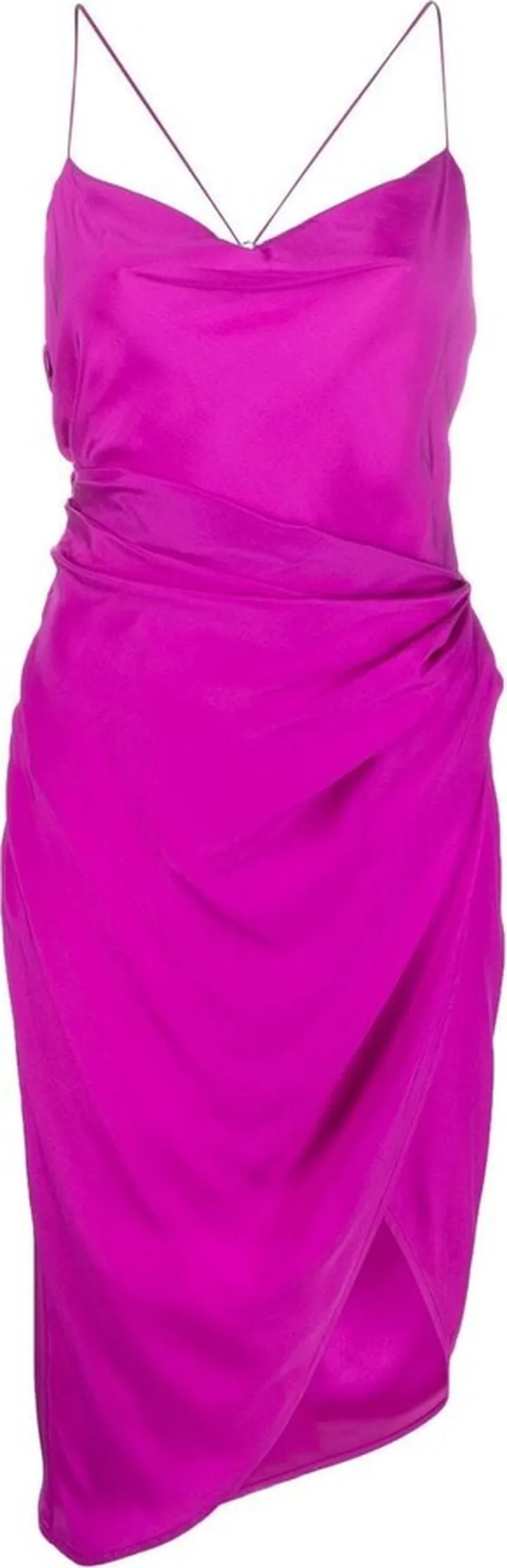 Split Hem Silk Dress