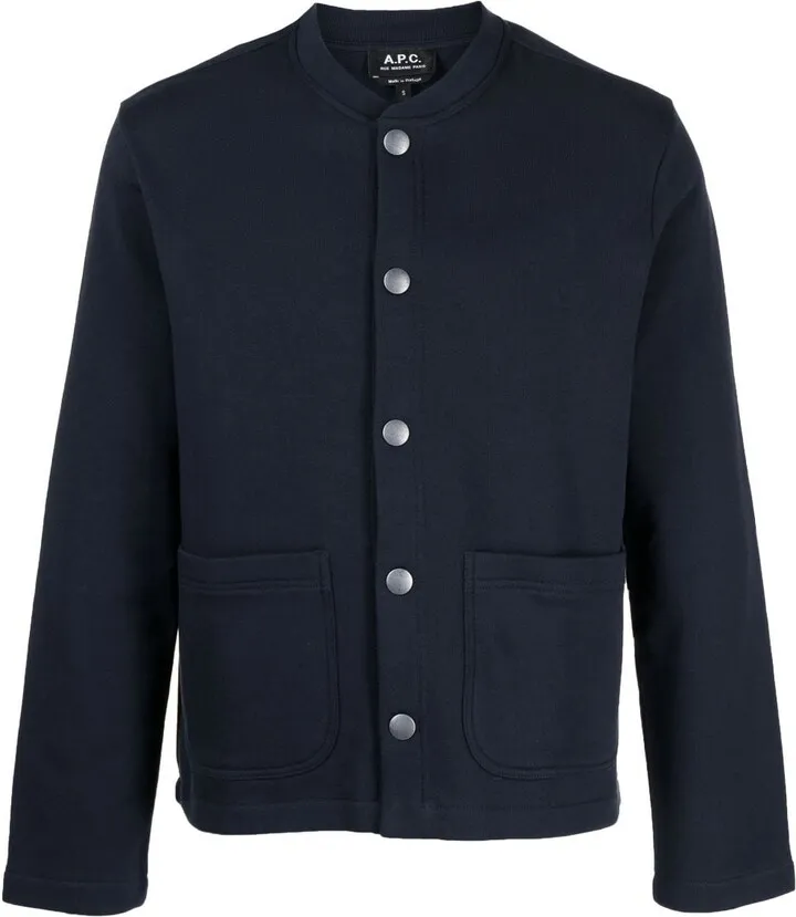 Press-Stud Cotton Bomber Jacket