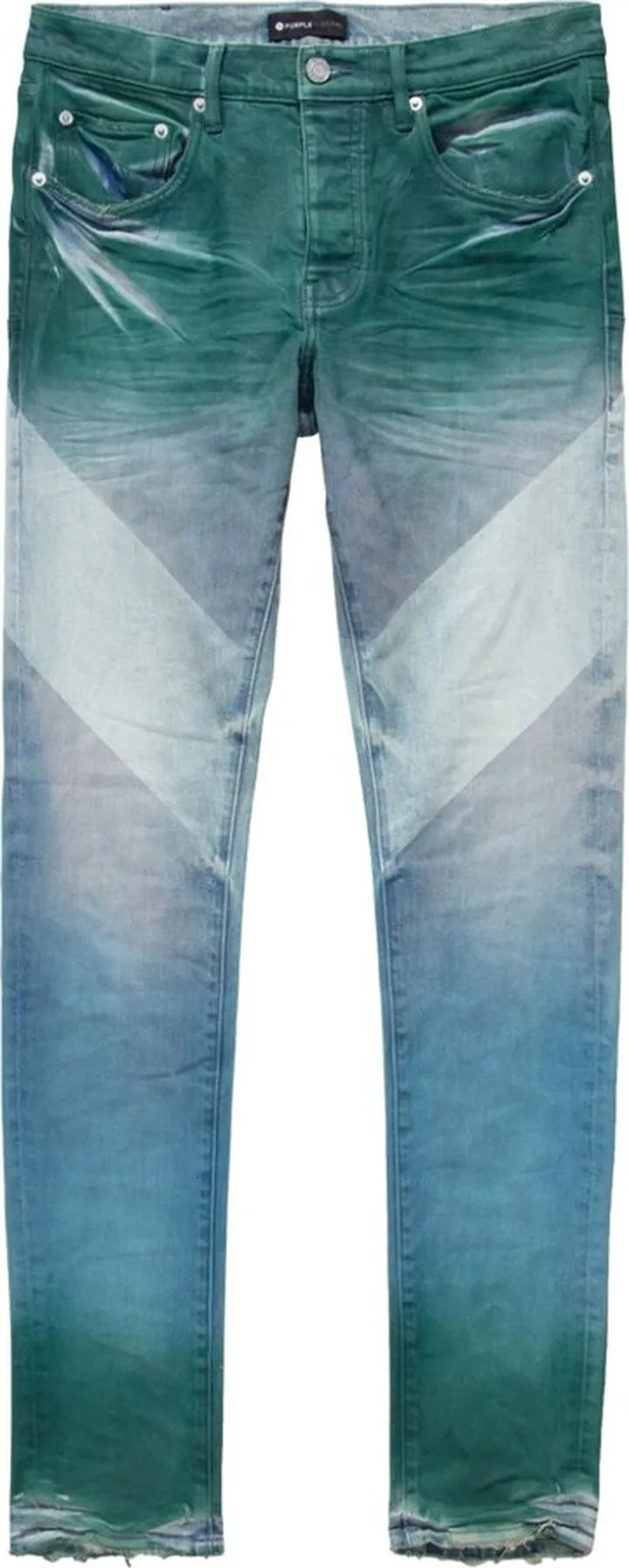 Faded-Effect Low-Rise Jeans