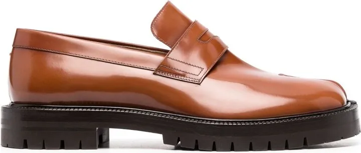Tabi leather loafers