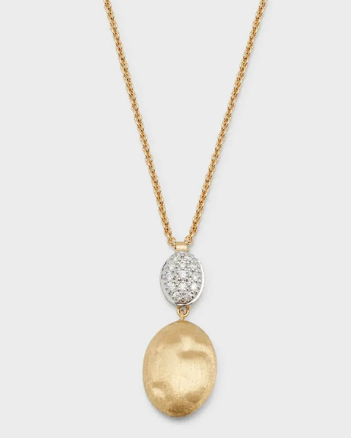 Siviglia 18K Gold & Pave Diamond Pendant Necklace