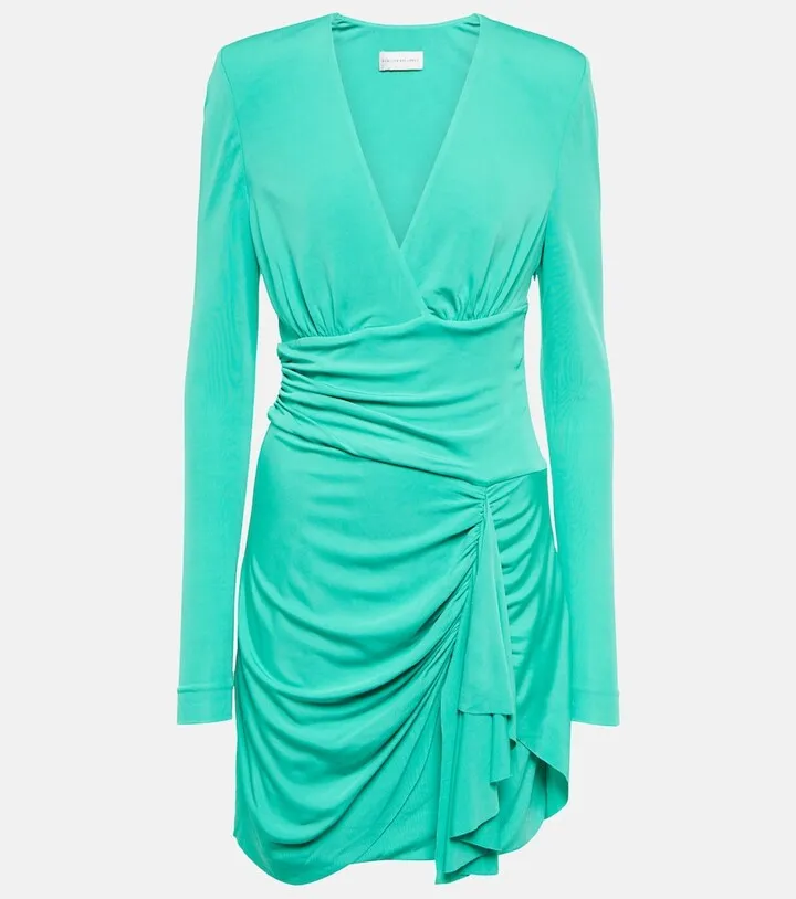 Riccardo draped jersey minidress