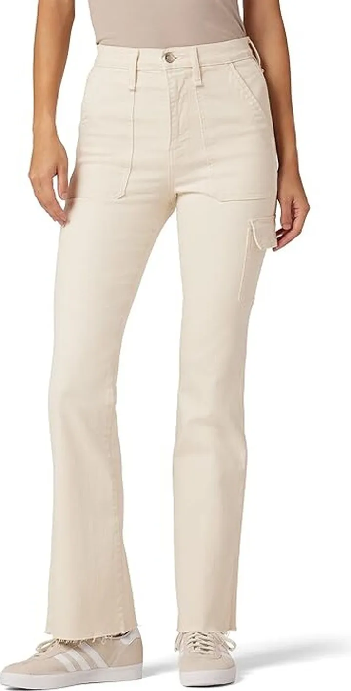 Hudson Jeans Utility Faye Ultra High-Rise Bootcut in Egret (Egret) Women's Clothing