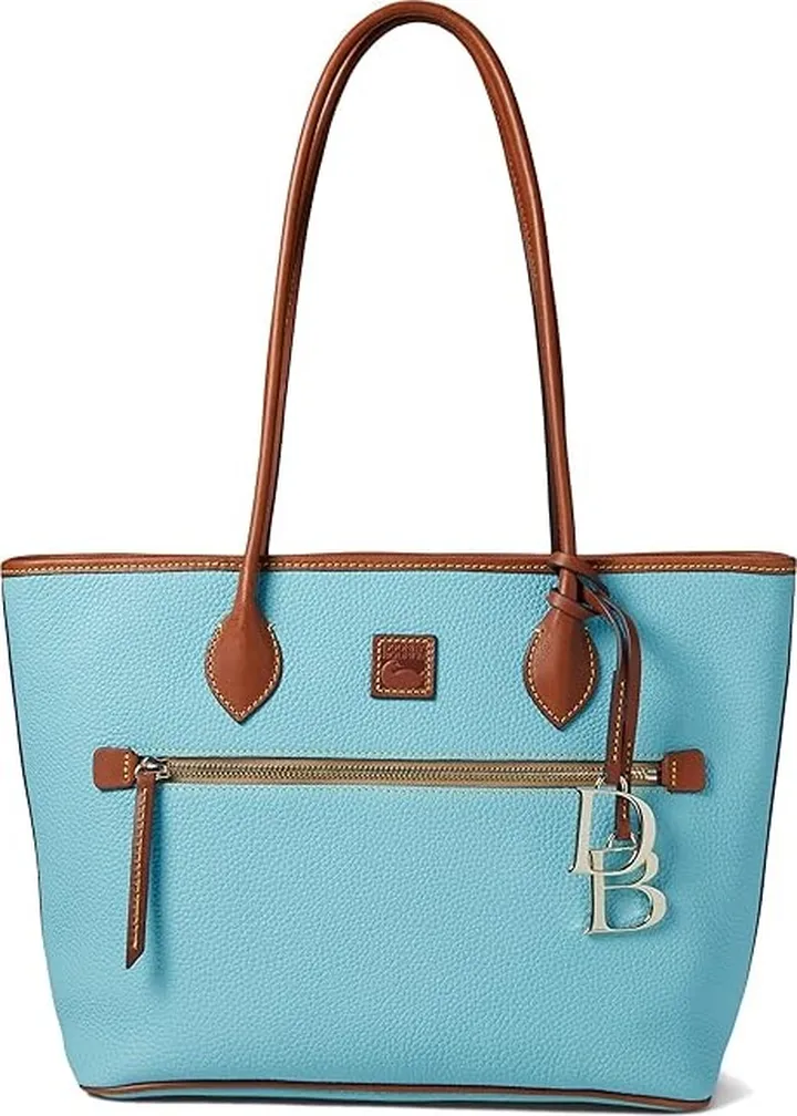 Dooney & Bourke Pebble Tote (Caribbean Blue) Handbags
