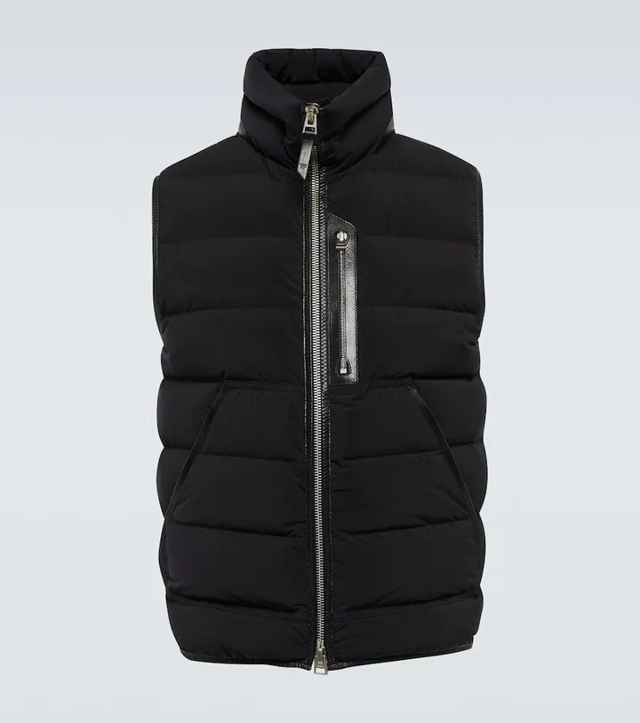 Quilted down vest