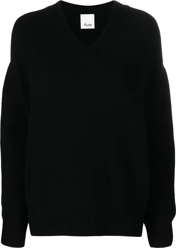 V-Neck Knitted Jumper