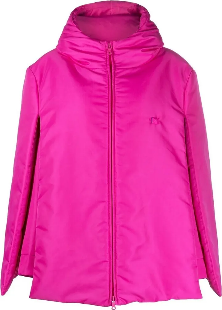 Stud short cape coat