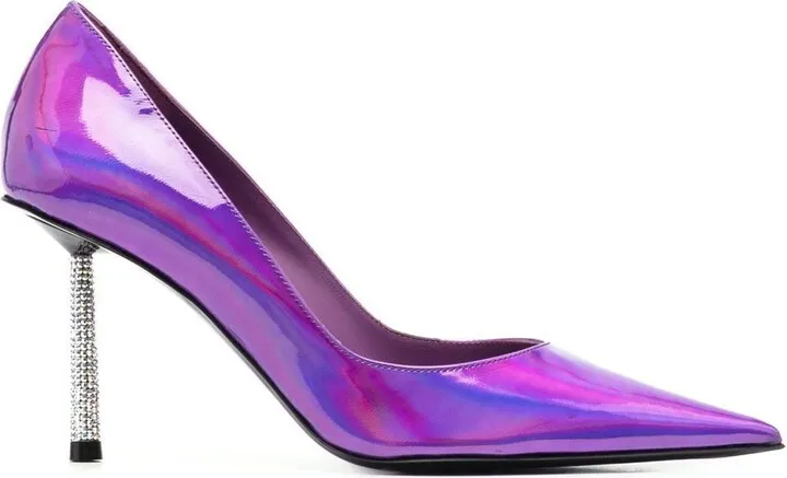 Bella 90mm iridescent pumps