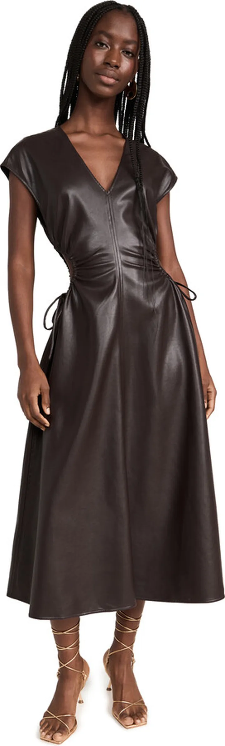 ASTR the Label Miranda Faux Leather Dress