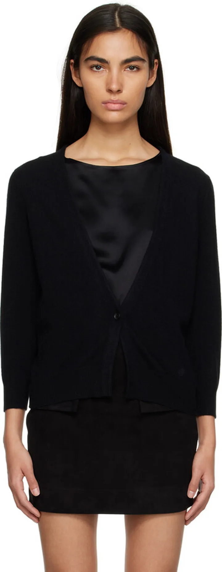 Loulou Studio Black Cupo Cardigan