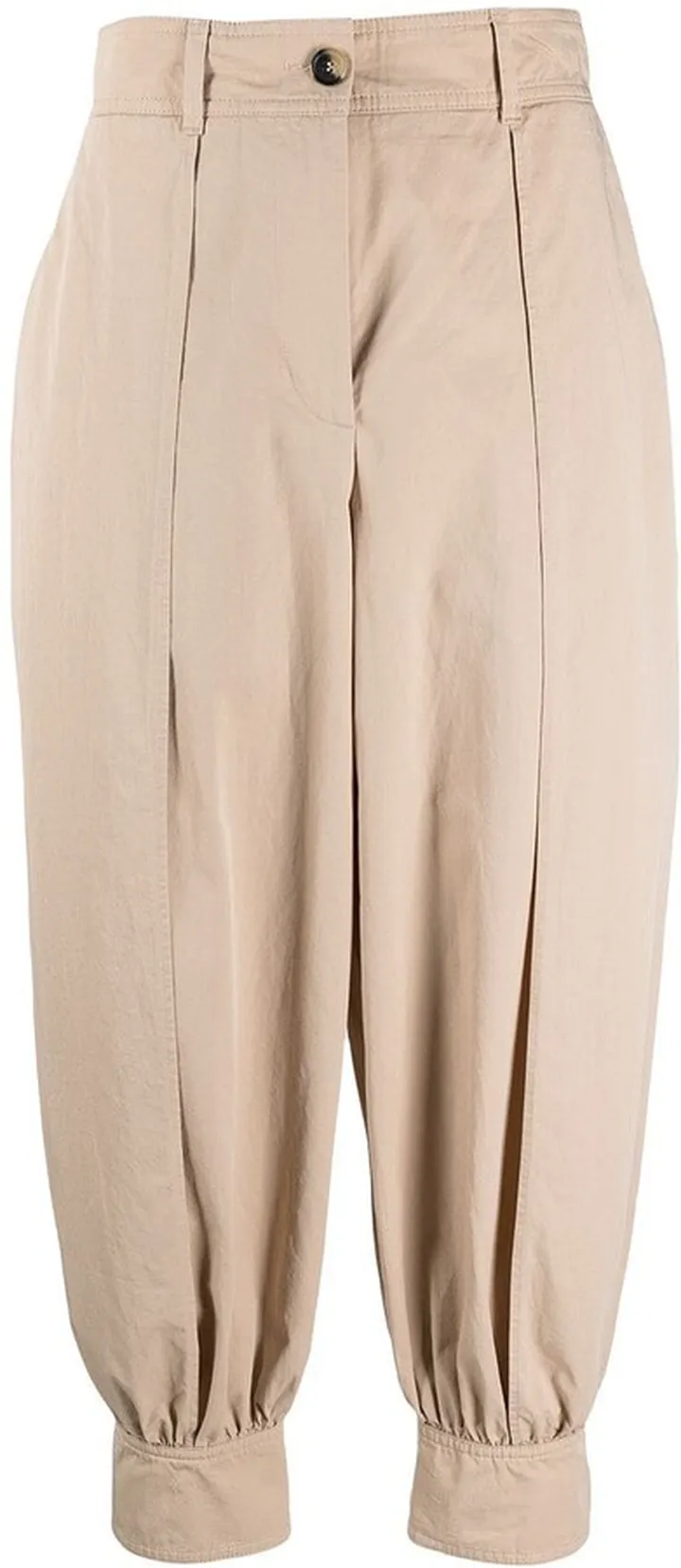 Floral Print Cropped Trousers