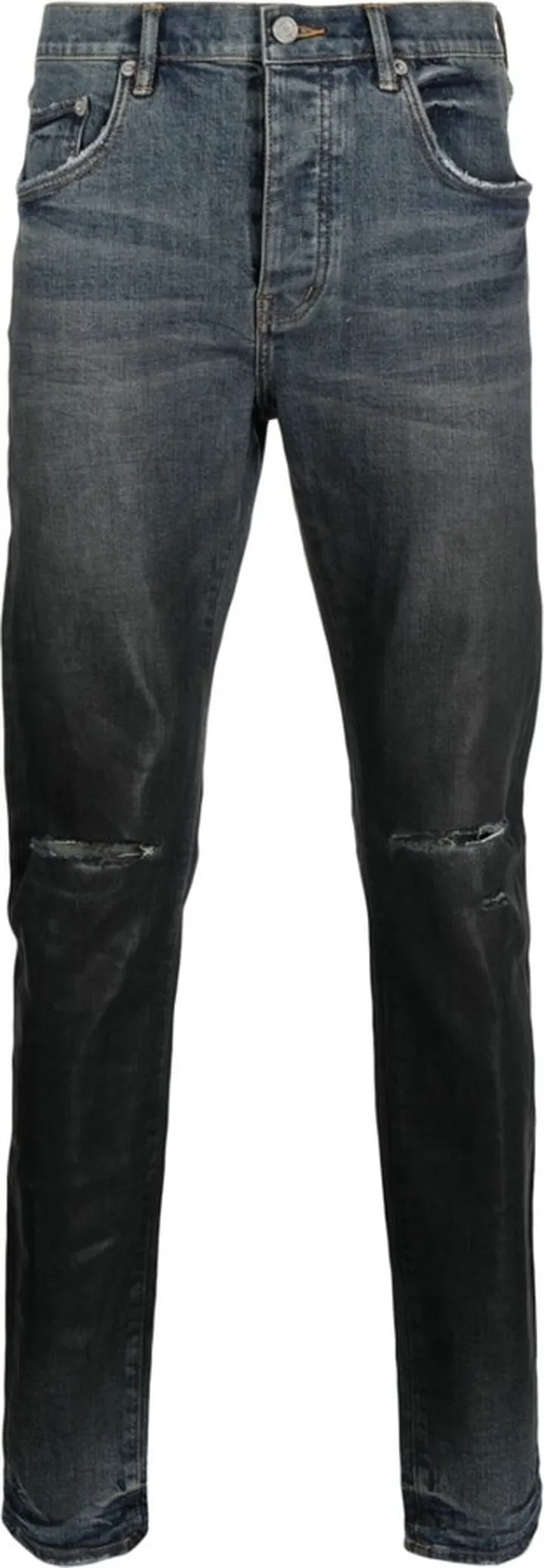 Ripped-Detailing Skinny Jeans