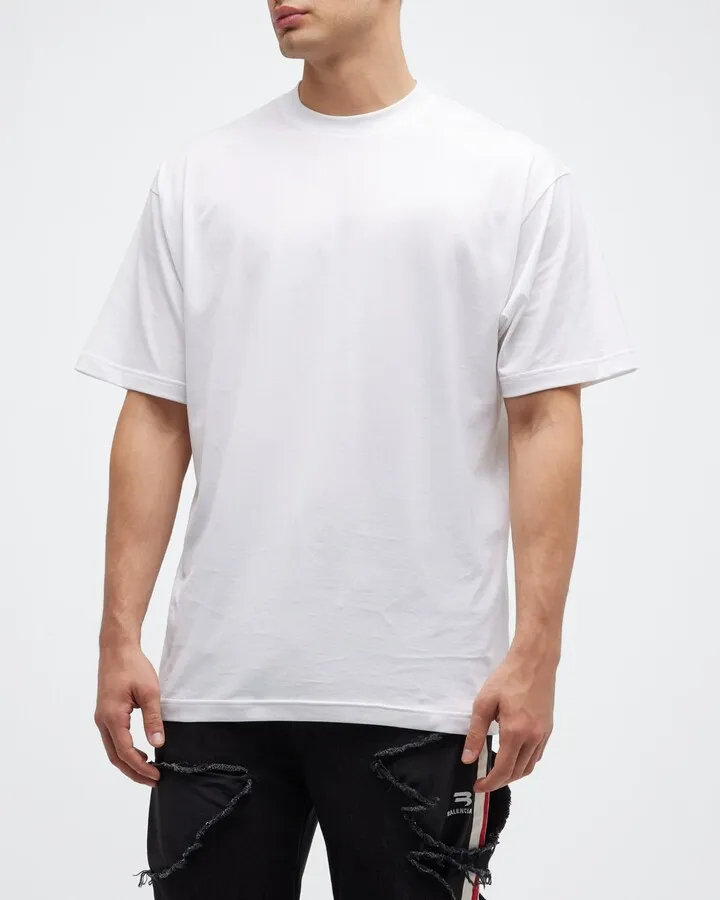 Care Label-Print Medium Fit T-Shirt