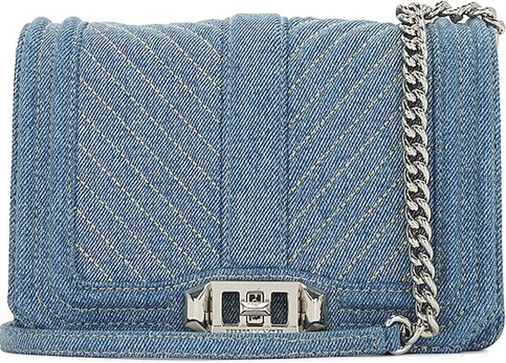 Chevron Quilted Small Love Crossbody