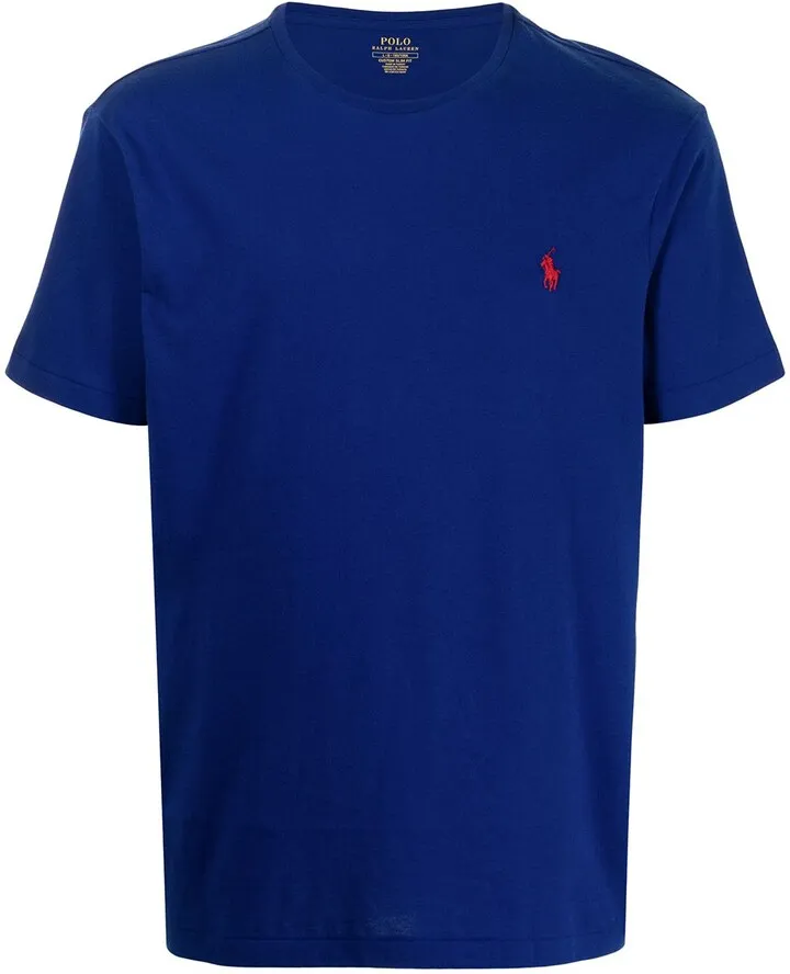 logo-embroidered T-shirt