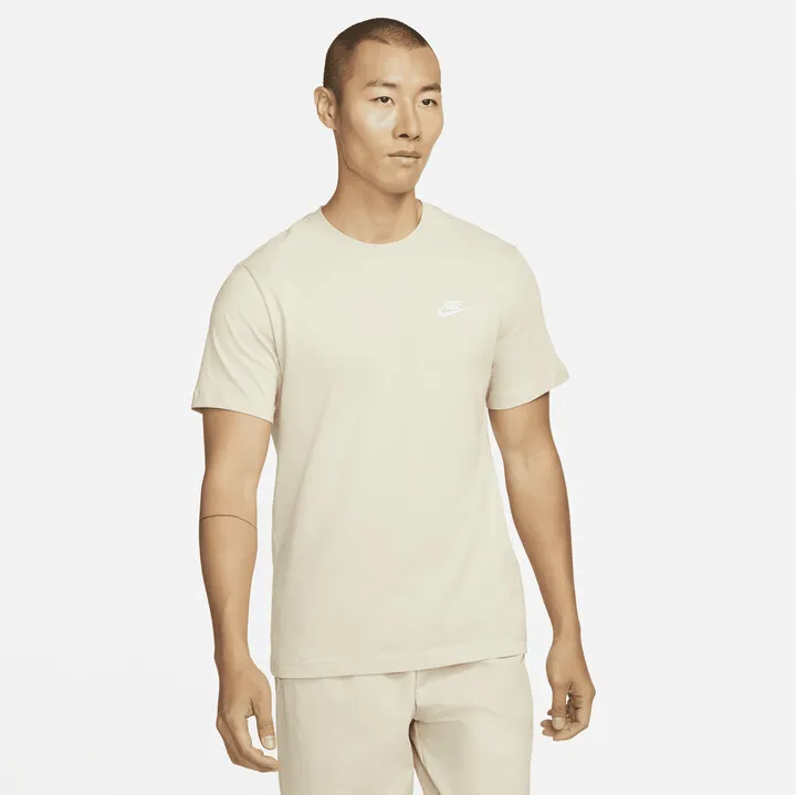 Men's Nike Sportswear Club T-Shirt in Brown