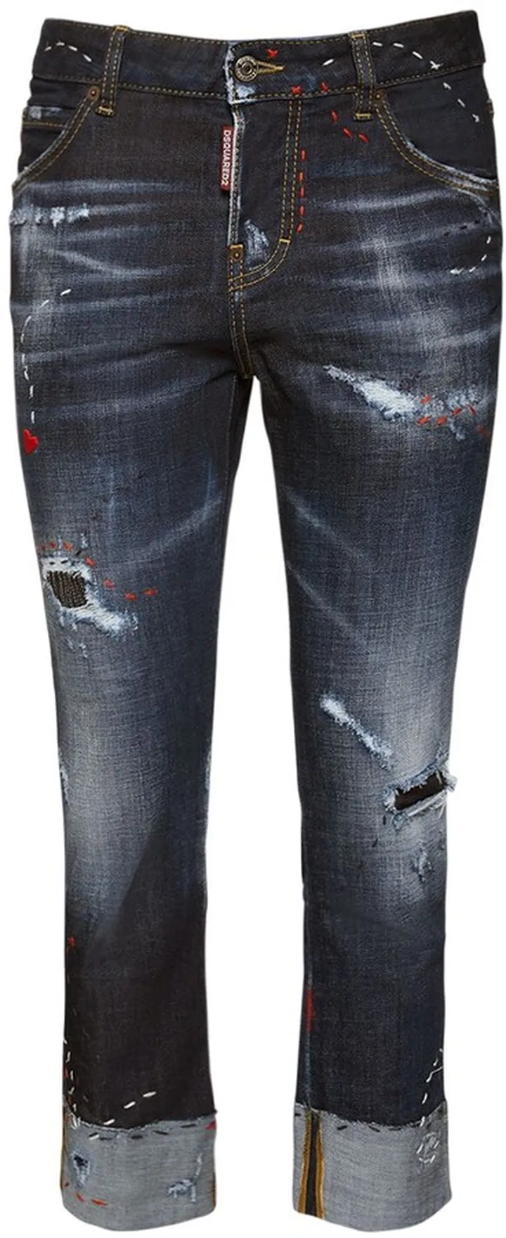 Cool Girl distressed cotton denim jeans