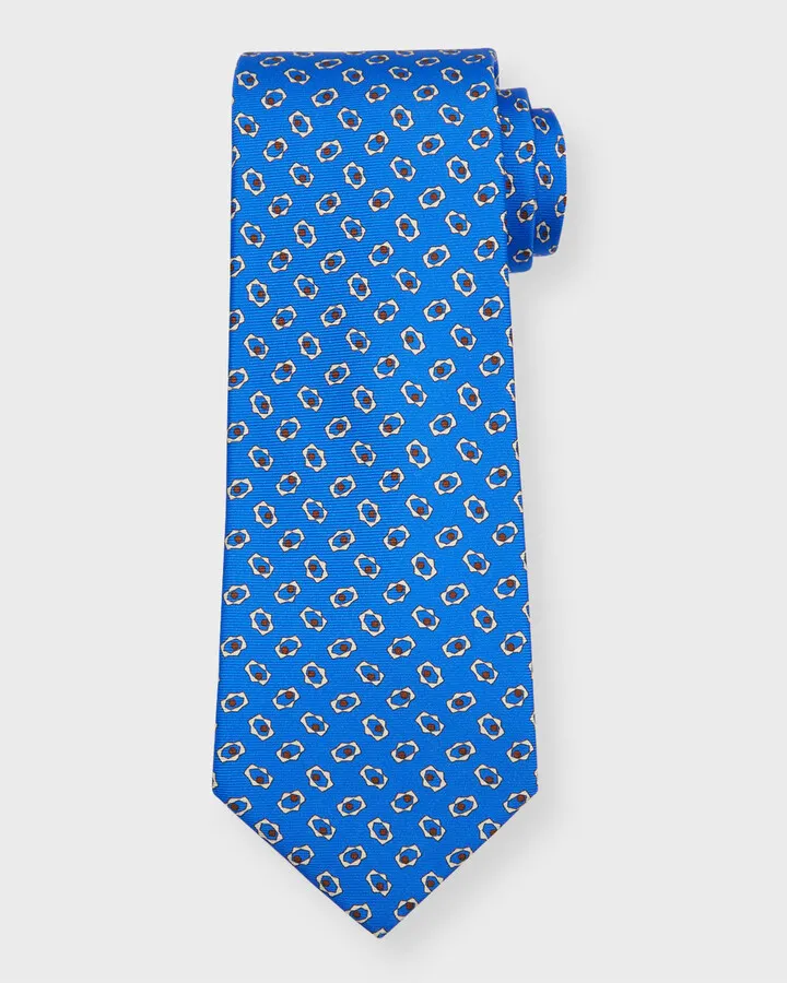 Men's Rectangles Silk Tie