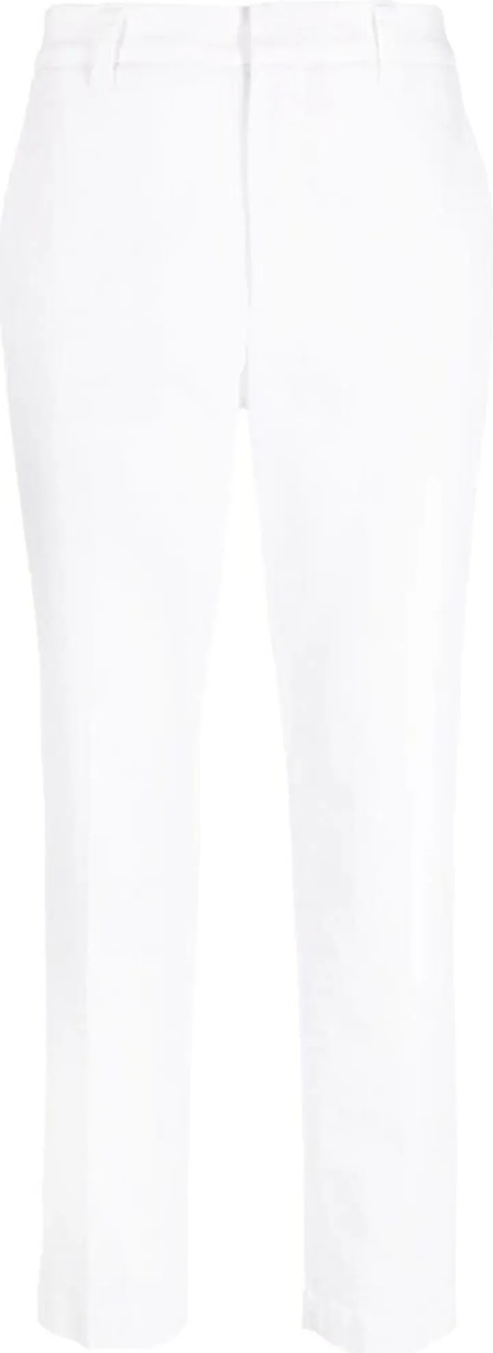 Cropped-Leg Cotton Trousers