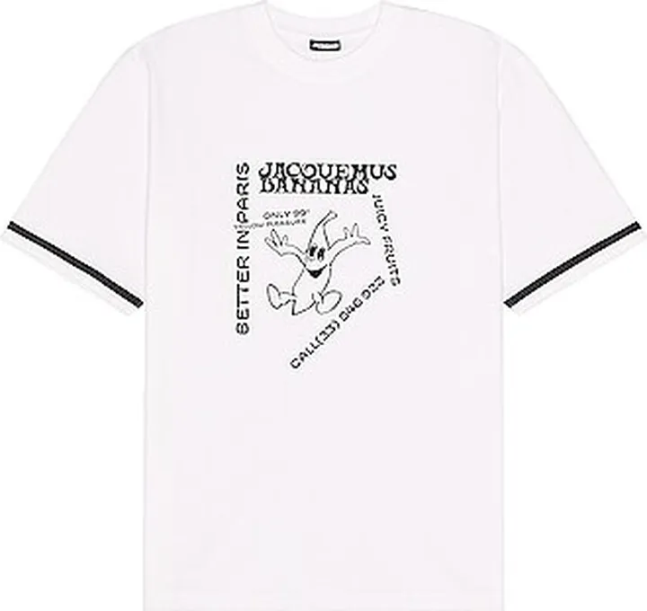 JACQUEMUS Le Tshirt Banana in White